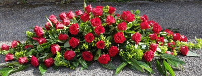 Red Rose Casket Spray