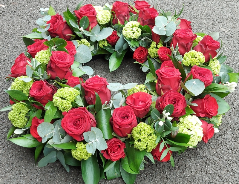 Red Rose Wreath