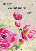 Valentine's card   Pink Flowers