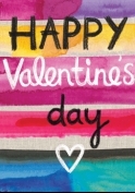 Happy Valentines Card Colourful