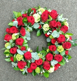 Red Rose Wreath